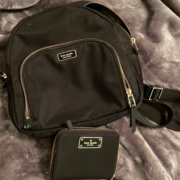 Kate spade nylon back pack and wallet - Picture 1 of 8